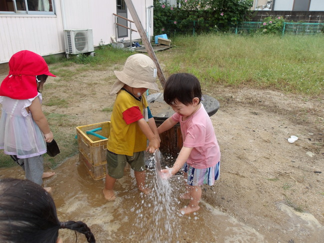 水遊び大好き