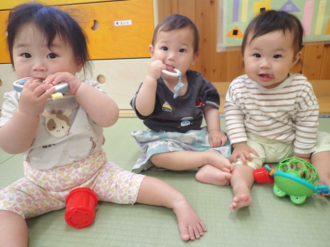 にっこり笑顔で「はい、チーズ」