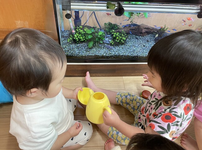 お友だちとのかわいらしいやりとり